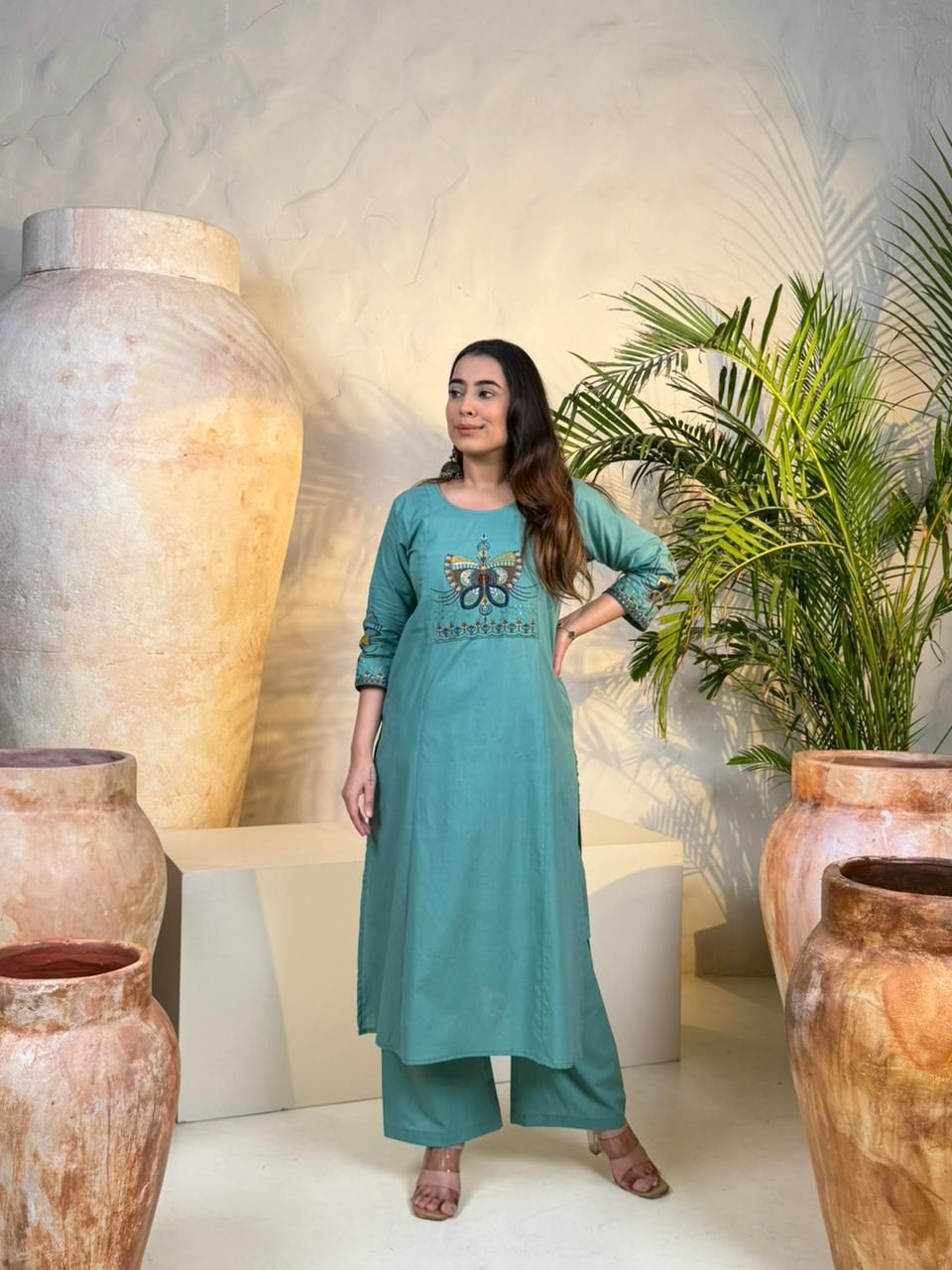 Naisha Co-Ord Set – Sea Green