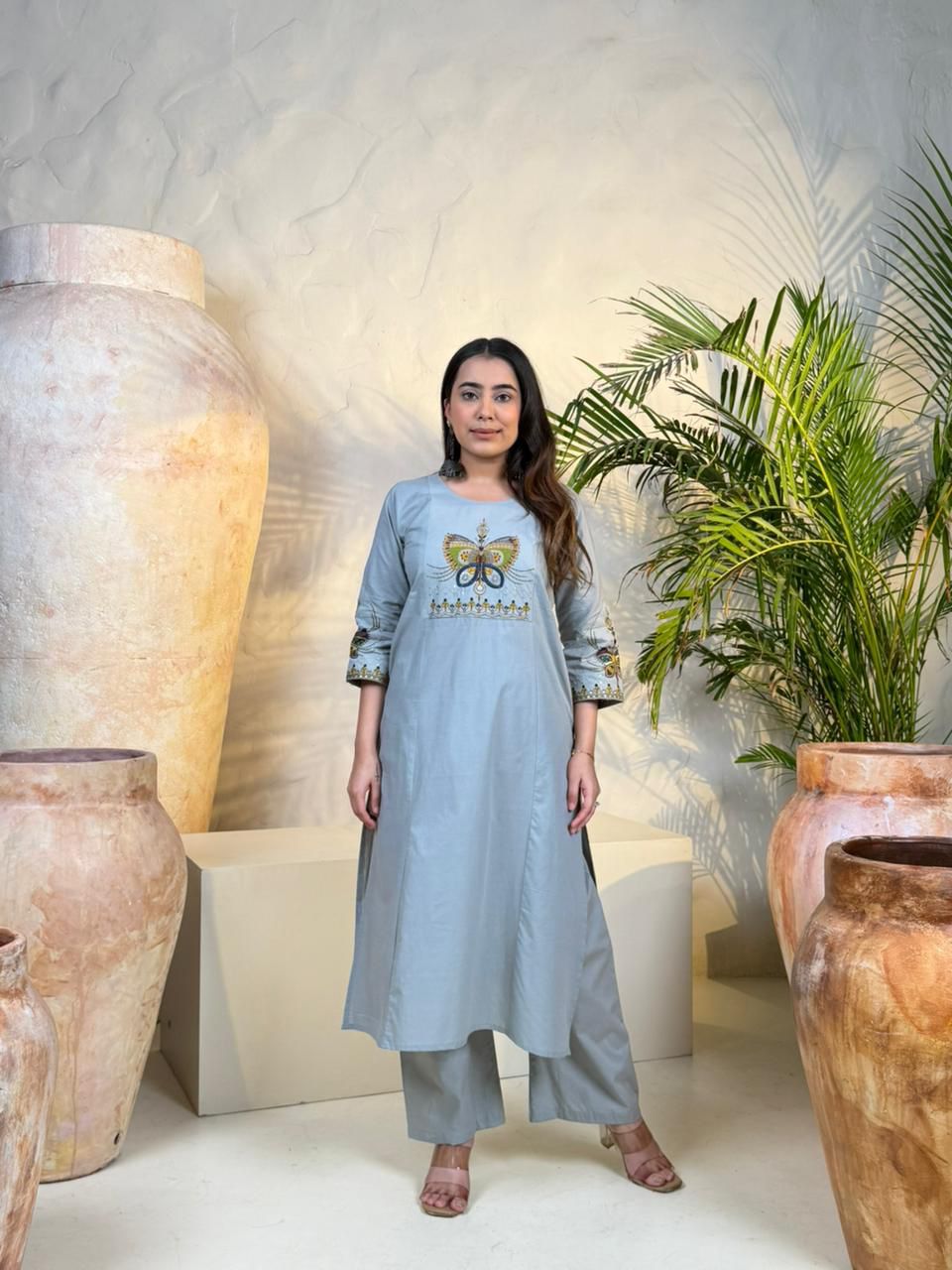 Naisha Co-Ord Set – Powder Blue