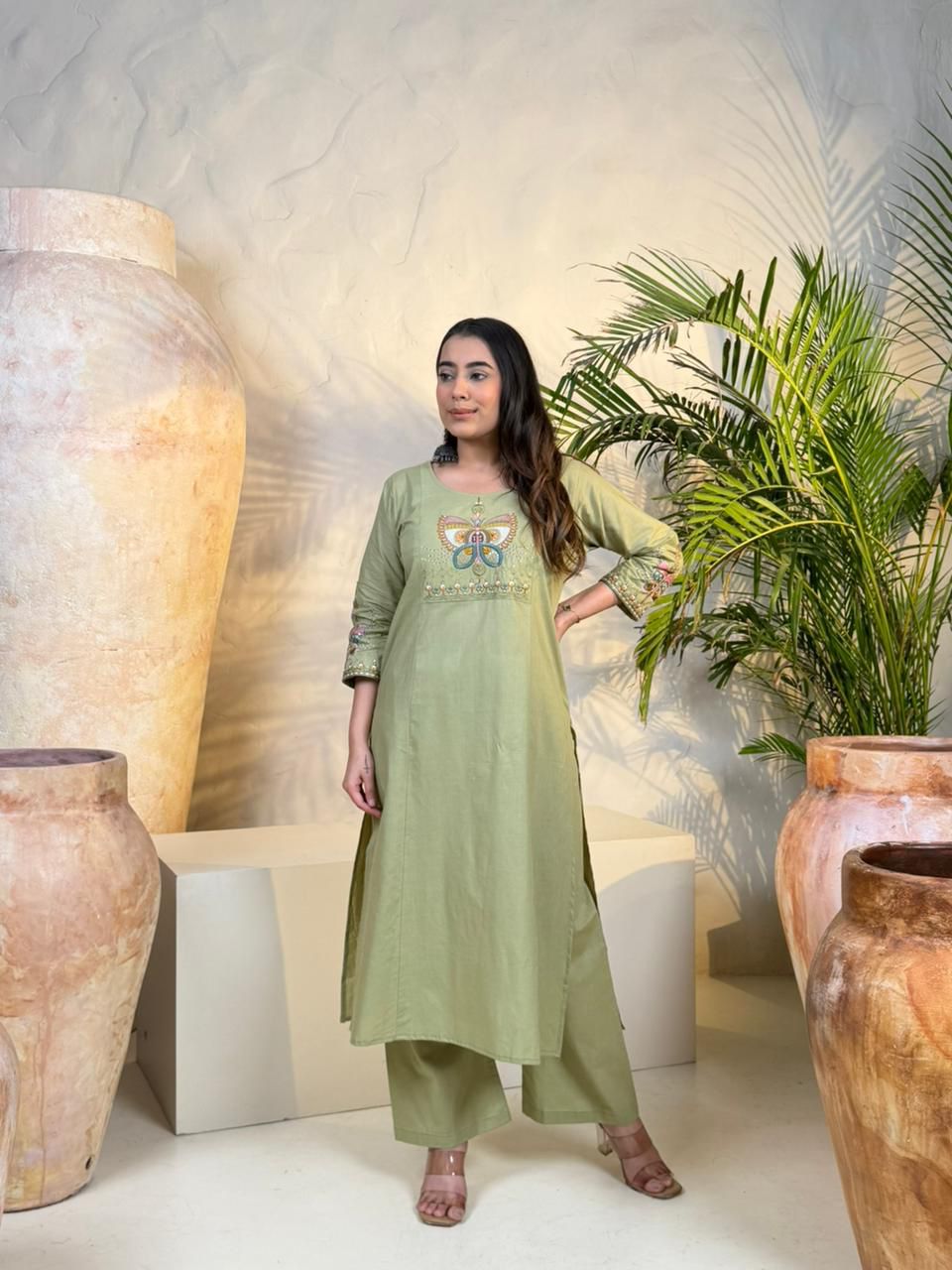 Naisha Co-Ord Set – Pista Green