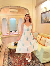 Women’s Party Wear Muslin A-Line Kurti