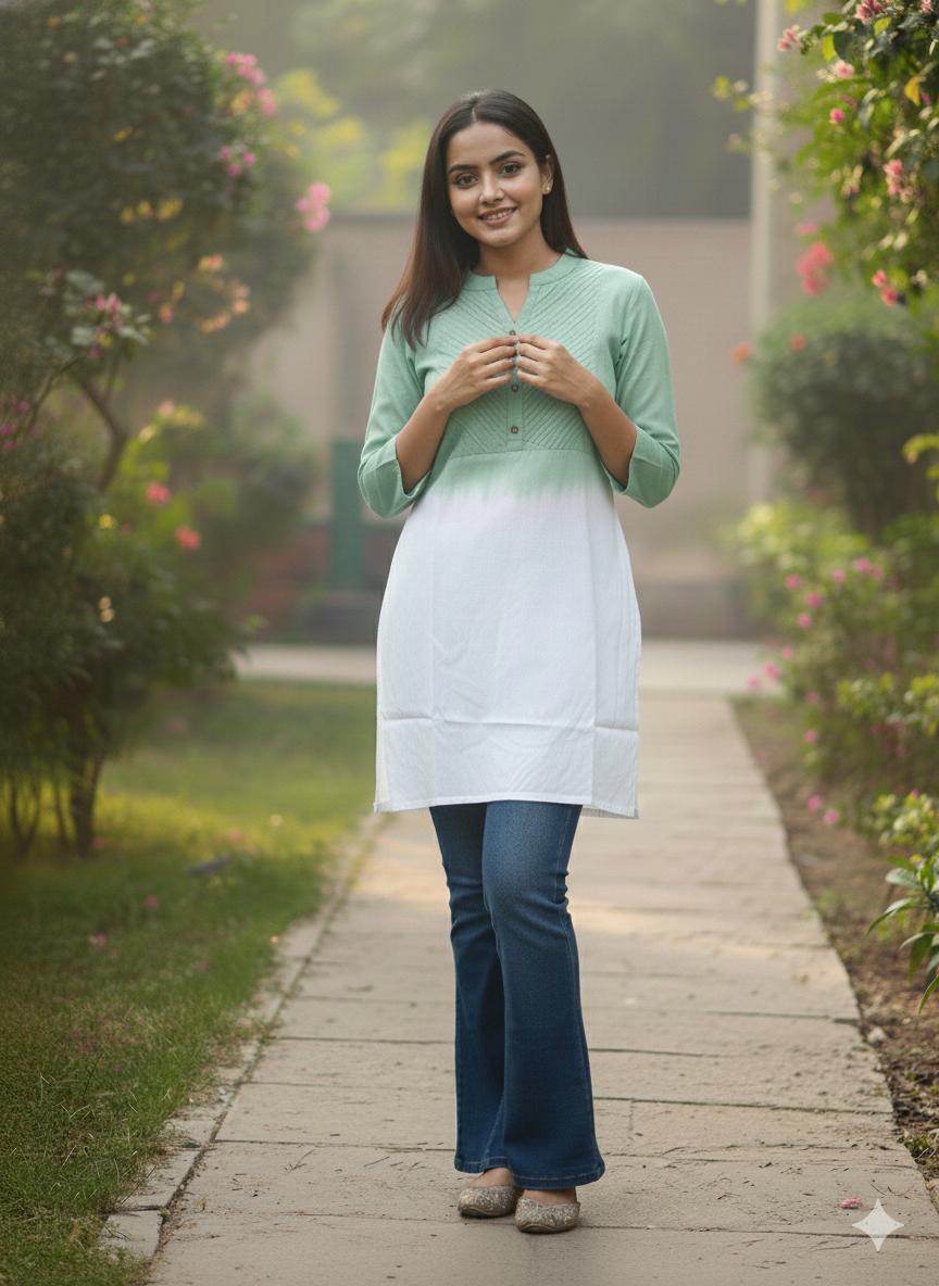 Women’s Festival Rayon Kurti Light Lavender