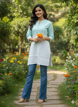 Women’s Festival Rayon Kurti Light Lavender